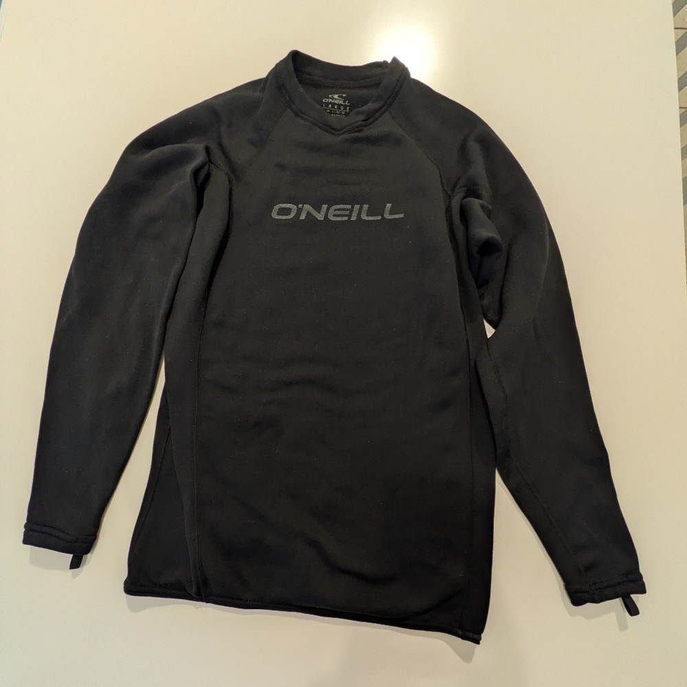 O'Neill Thermo-X Long Sleeve Crew Rash Guard Black Women's‎ Large